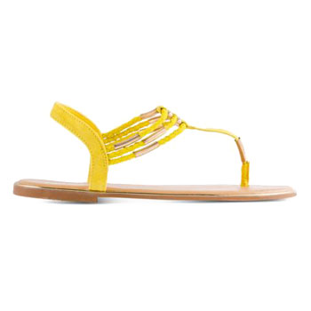 yellow spring sandal