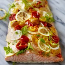 Oven Roasted Salmon With Fennel And Tomatoes Recipe