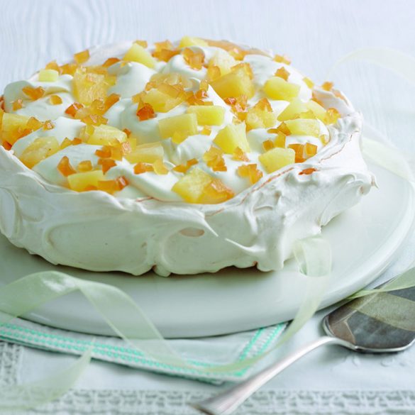Mary Berry's pineapple and ginger pavlova recipe