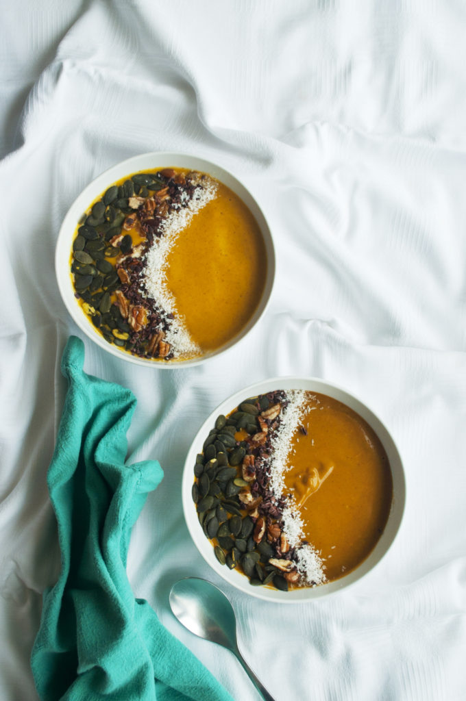 Healthy Girl Pumpkin Smoothie Bowl Recipe