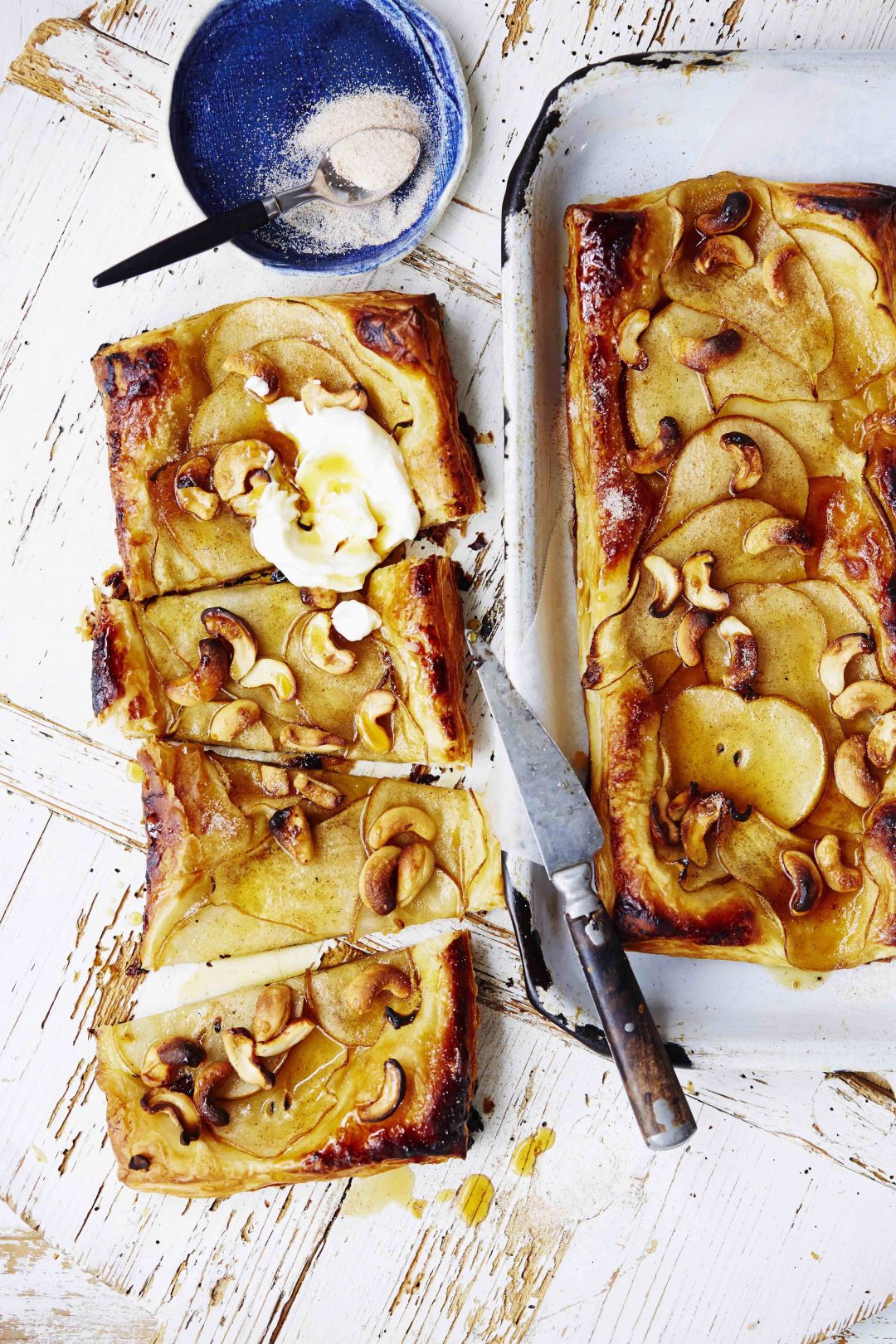 Pear, maple & cashew tart recipe