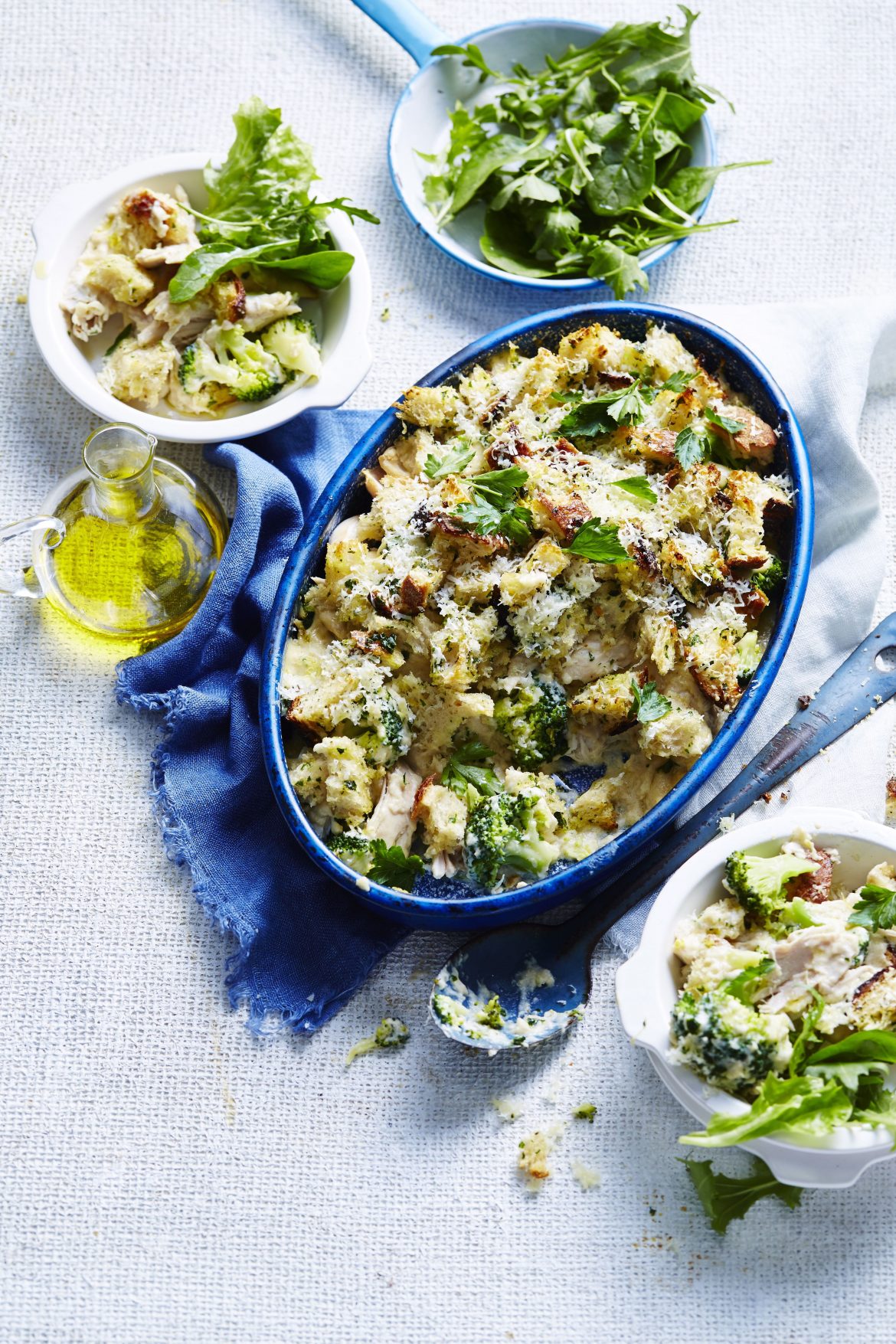 Dig in: a hearty chicken & broccoli pie