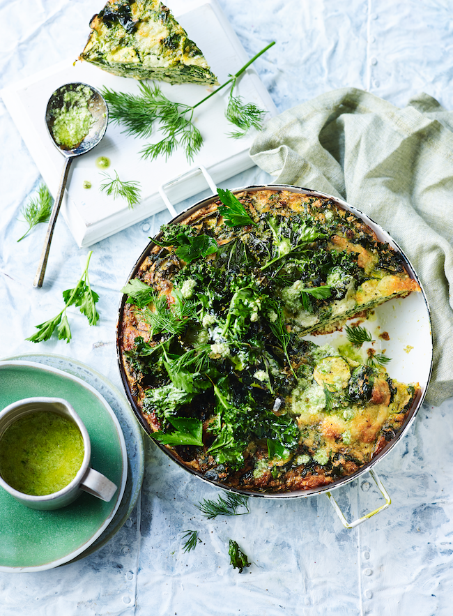 Super-green frittata recipe
