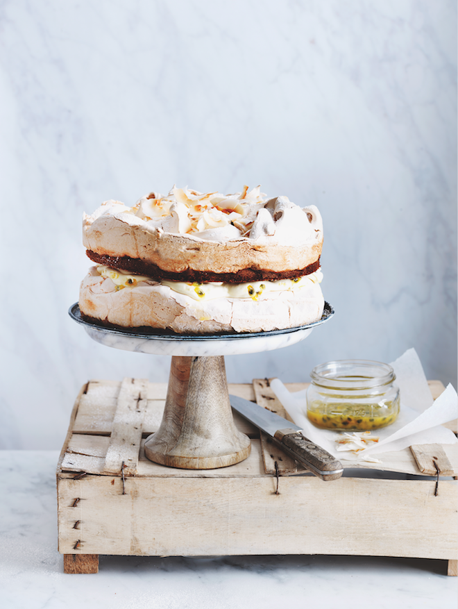 Granadilla meringue cake recipe
