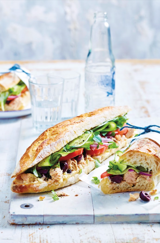 Tuna & olive baguettes recipe
