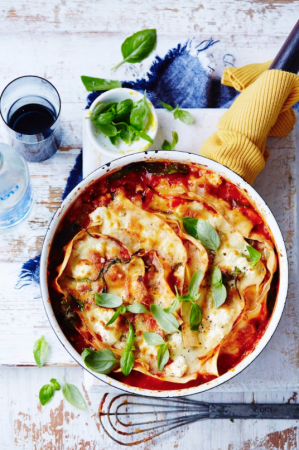 beef and spinach lasagne