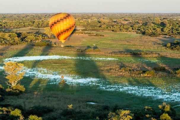 hot air balloon botswana