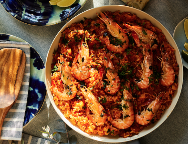 Prawn and chorizo jambalaya recipe