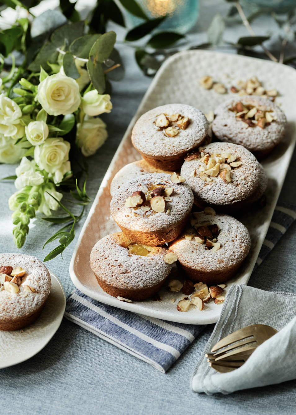 Gooseberry hazelnut friands