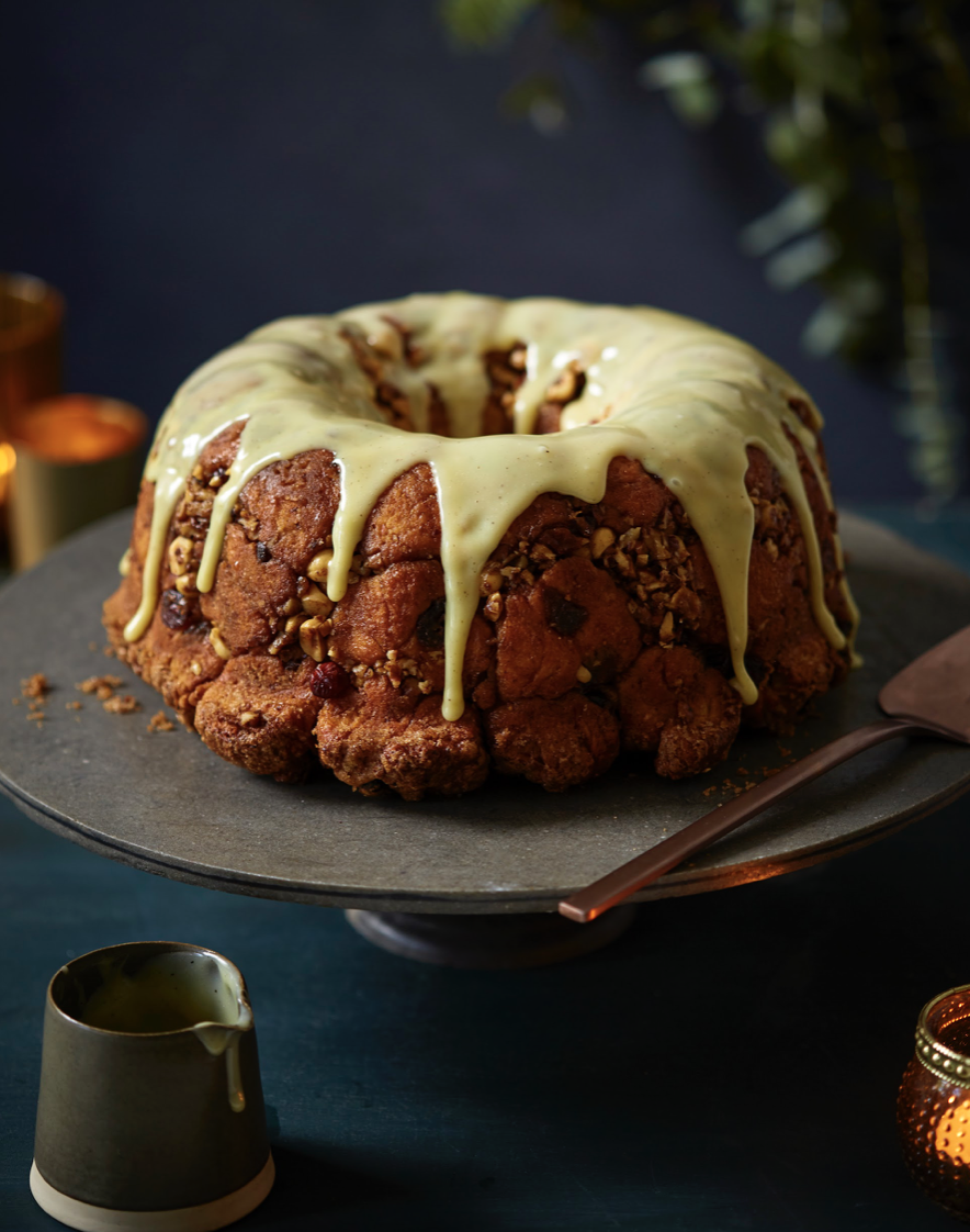 Christmas pudding tear & share monkey bread