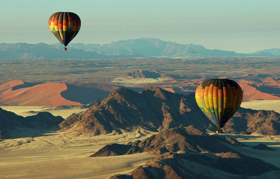 hot air balloon namibia