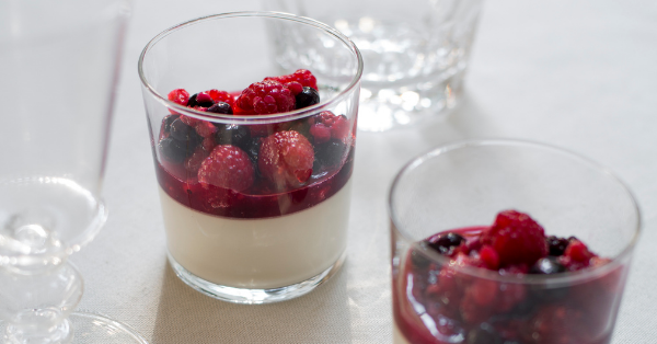 tashas Christmas menu: Panna cotta