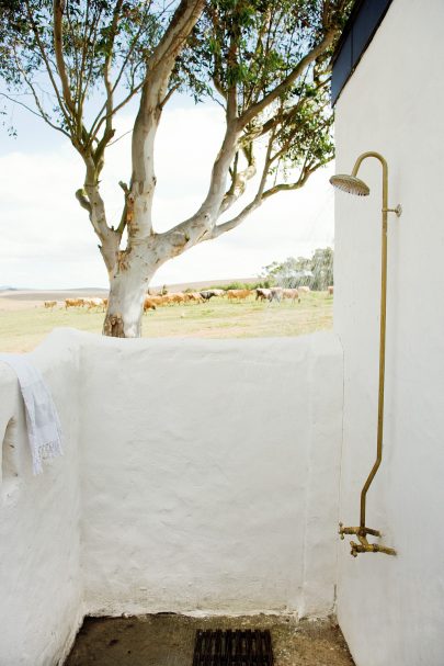 outdoor shower rustic overberg