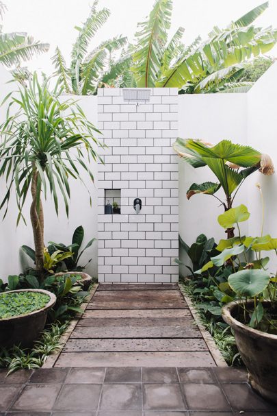 outdoor shower bali