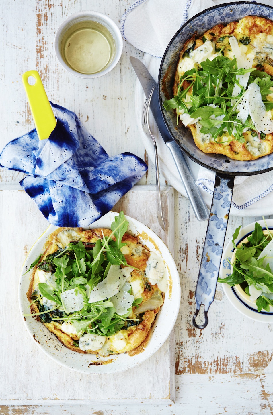 Swiss Chard & Three-Cheese Frittata