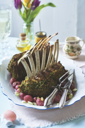 Herb-crusted rack of lamb