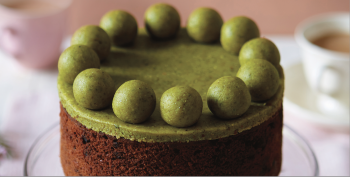 Pistachio simnel cake