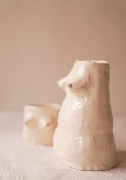 sagging breasts vase with boobs