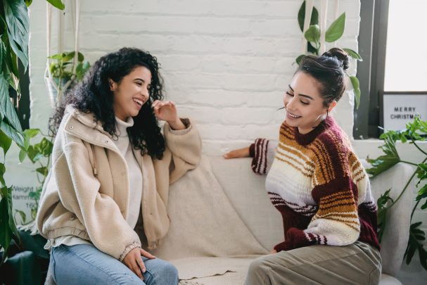 laughing yoga practice women