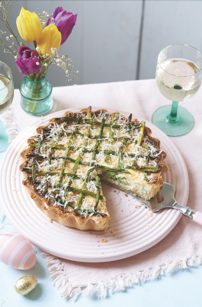 easter sunday feast asparagus quiche