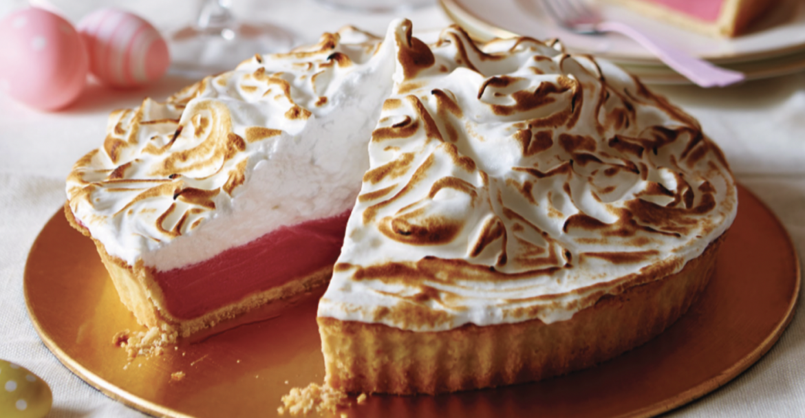 Rhubarb meringue pie
