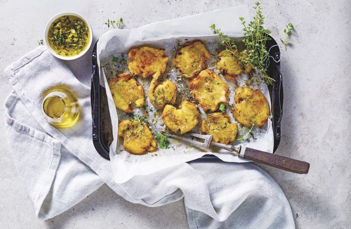 Smashed potatoes recipe