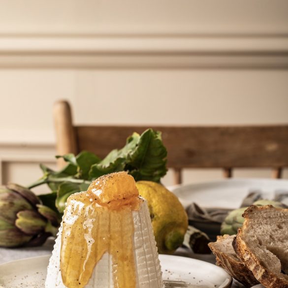 Home-Made Ricotta with Honey