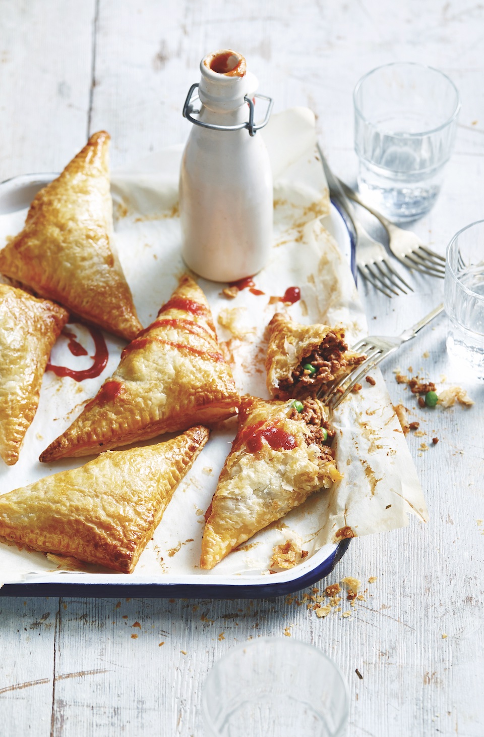 Beef & pea hand pies recipe