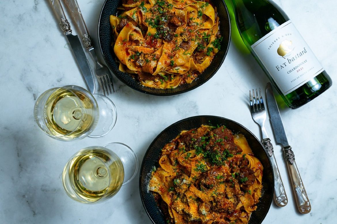 Chef Nono Mtshali’s Short Rib Ragu with FAT bastard Chardonnay