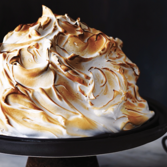 Butterscotch Snowball Bombe