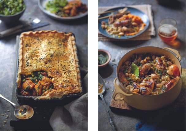 one pot food casserole and pie in july issue of woman and home