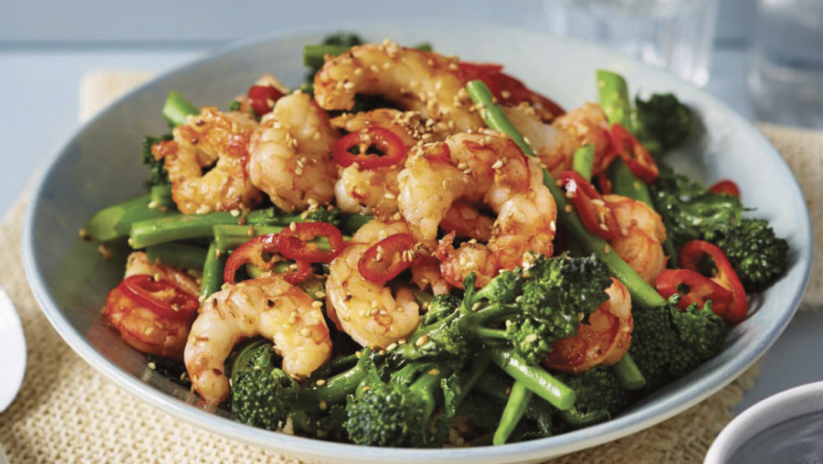 Easy Rice Bowl With Prawns And Broccoli Recipe