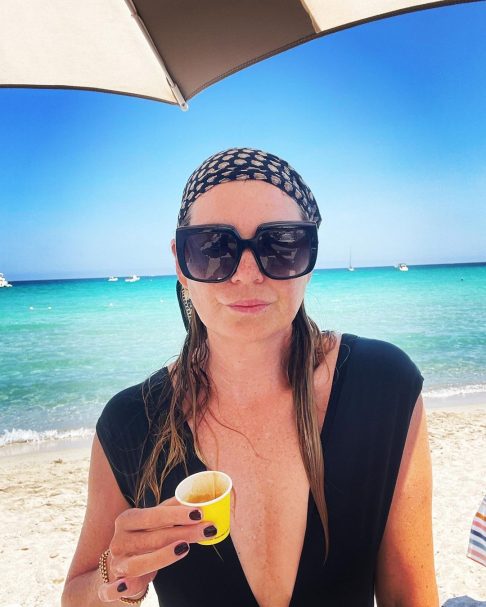 ellen pompeo on holiday in Italy