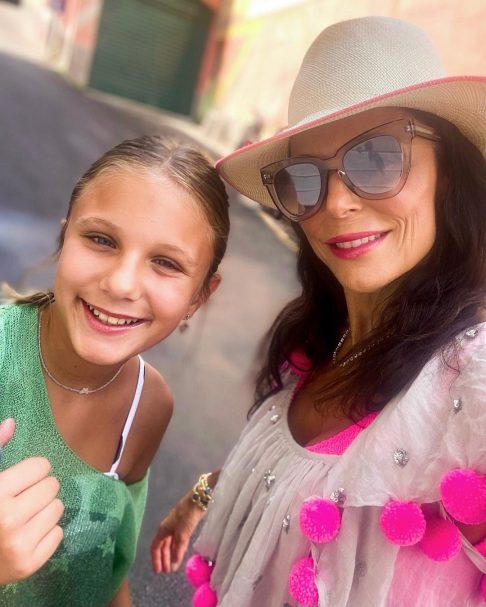 bethenny frankel and daughter bryn on holiday in italy
