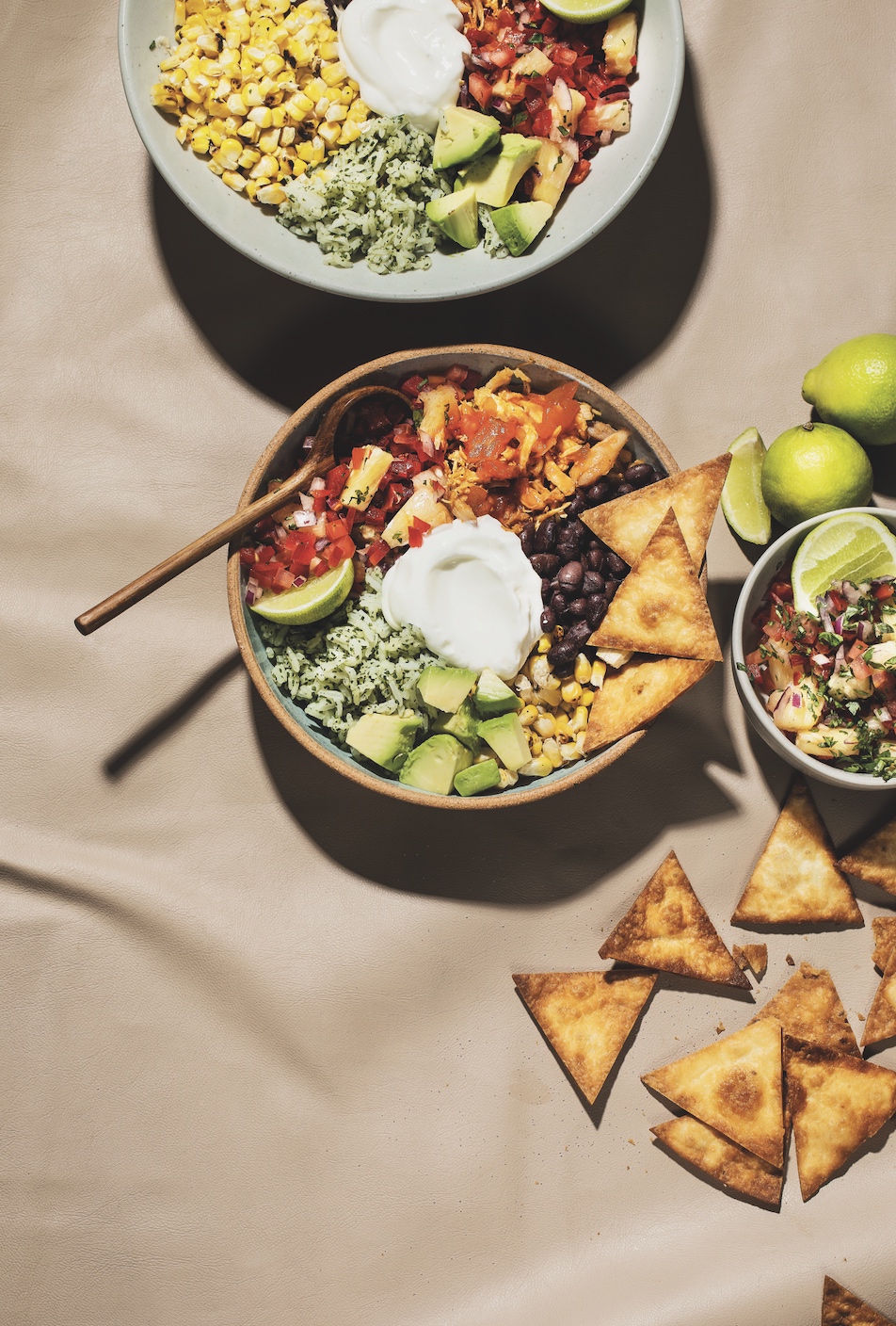 These roast chicken burrito bowls will make your day
