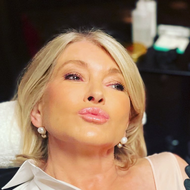 Martha Stewart gave us a cheeky taste of her pumpkin spiced latte