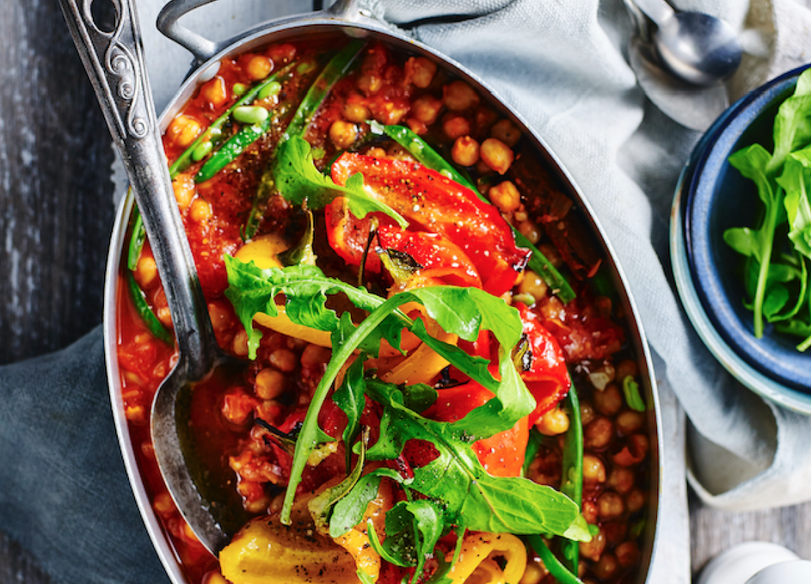 Low carb, smokey and delicious chickpea stew