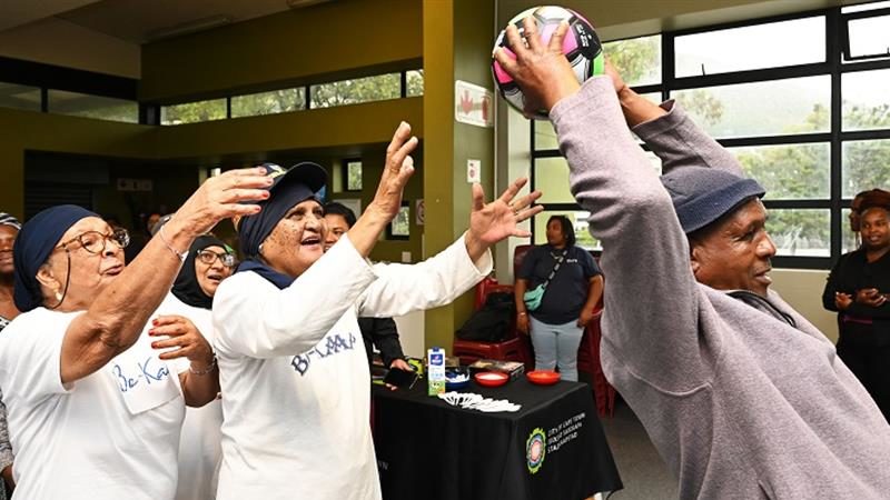 Cape Town seniors share moment in spotlight at olympic Golden Games