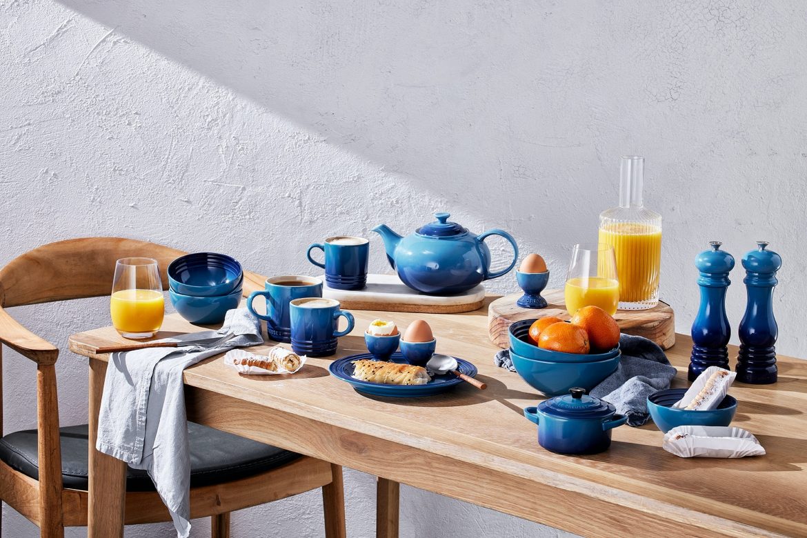 Le Creuset’s new Azure range boasts a new kind of blue