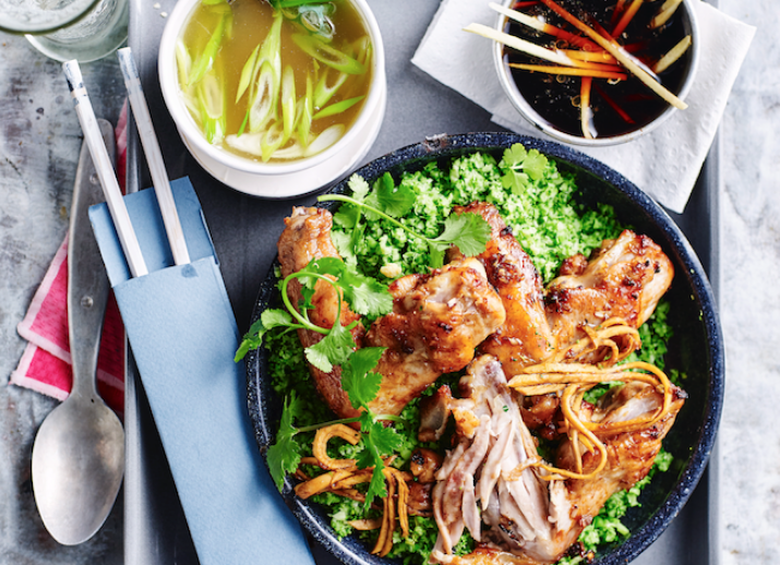 The sticky chicken wings and broccoli rice recipe for when you’re not sure what to cook
