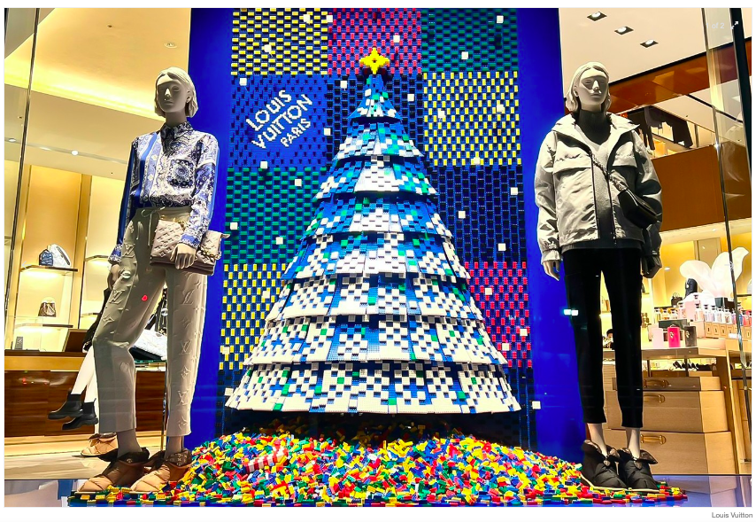Louis Vuitton and LEGO creates holiday cheer with beautiful window display