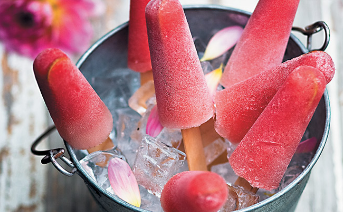 Watermelon and vodka icies for lazy summer days