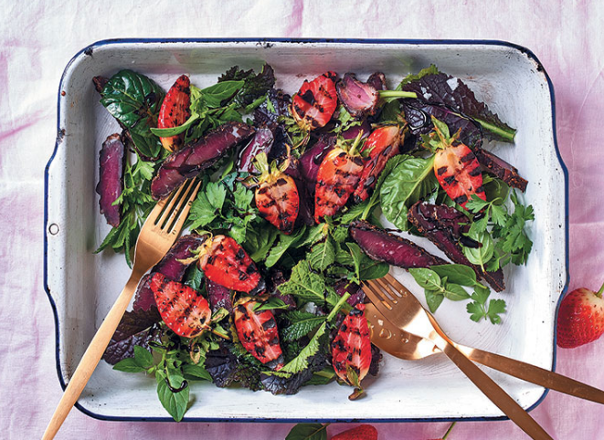 A grilled strawberry and biltong recipe that’ll perk up any Saffers’ ears