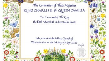 the king's coronation official invitation
