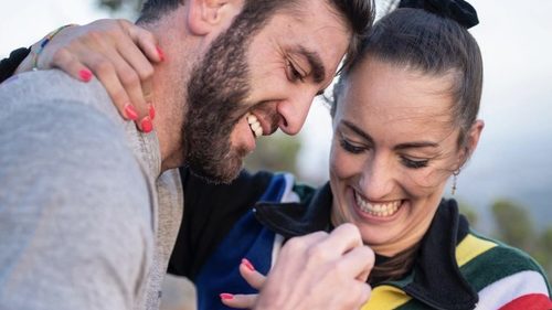 Wedding bells! Tatjana Schoenmaker and Joel Smith are engaged