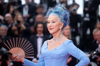 hellen Mirren blue hair 