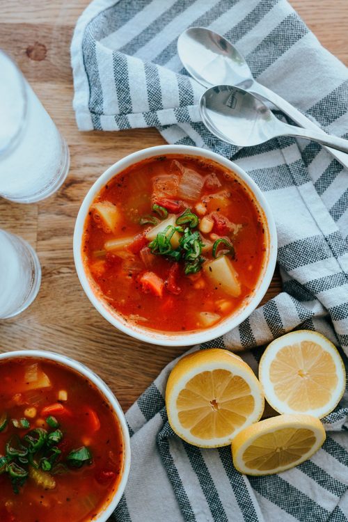 The Classic Minestrone Soup Recipe in Two Simple Steps