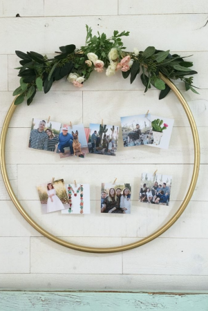 photo hoop memory wall