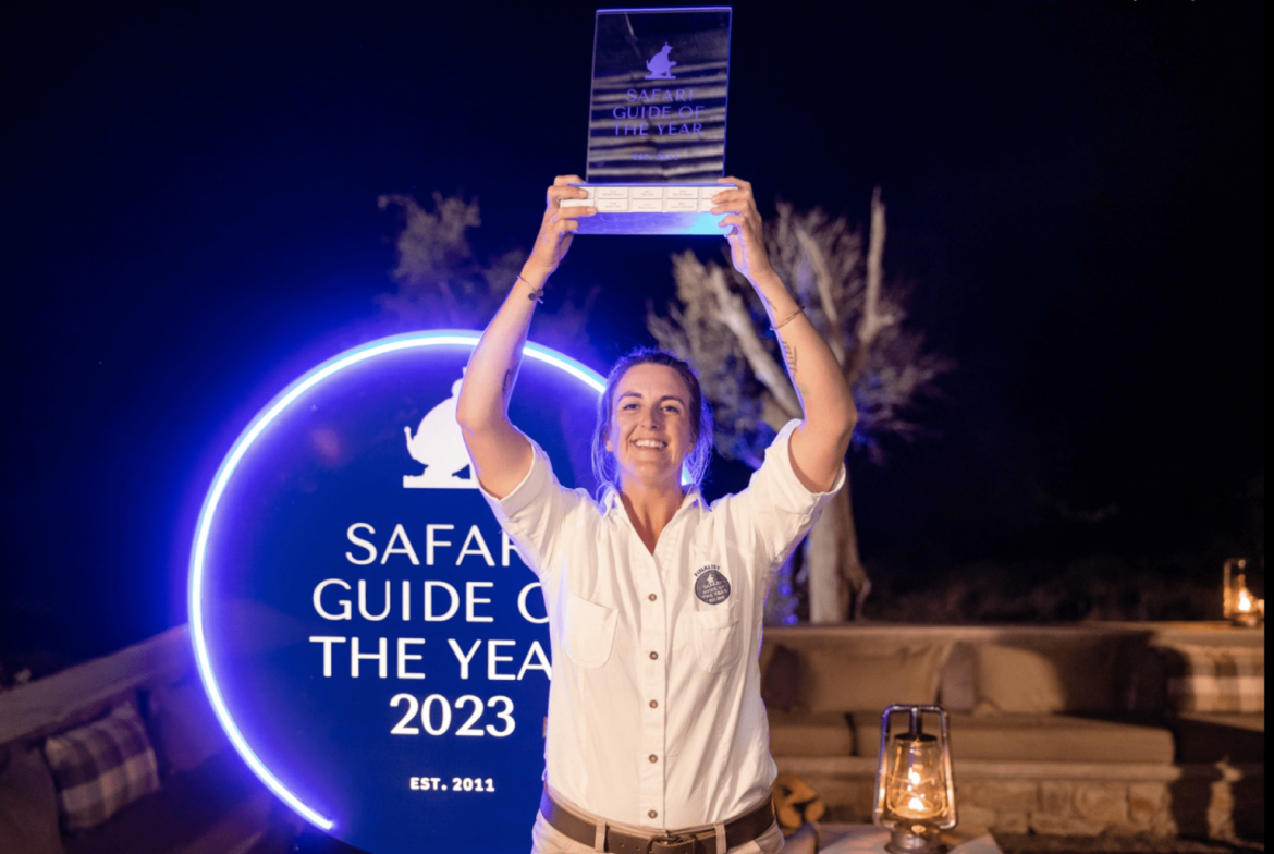 First woman to win Safari Guide of the Year: Kimberlee Le Hanie