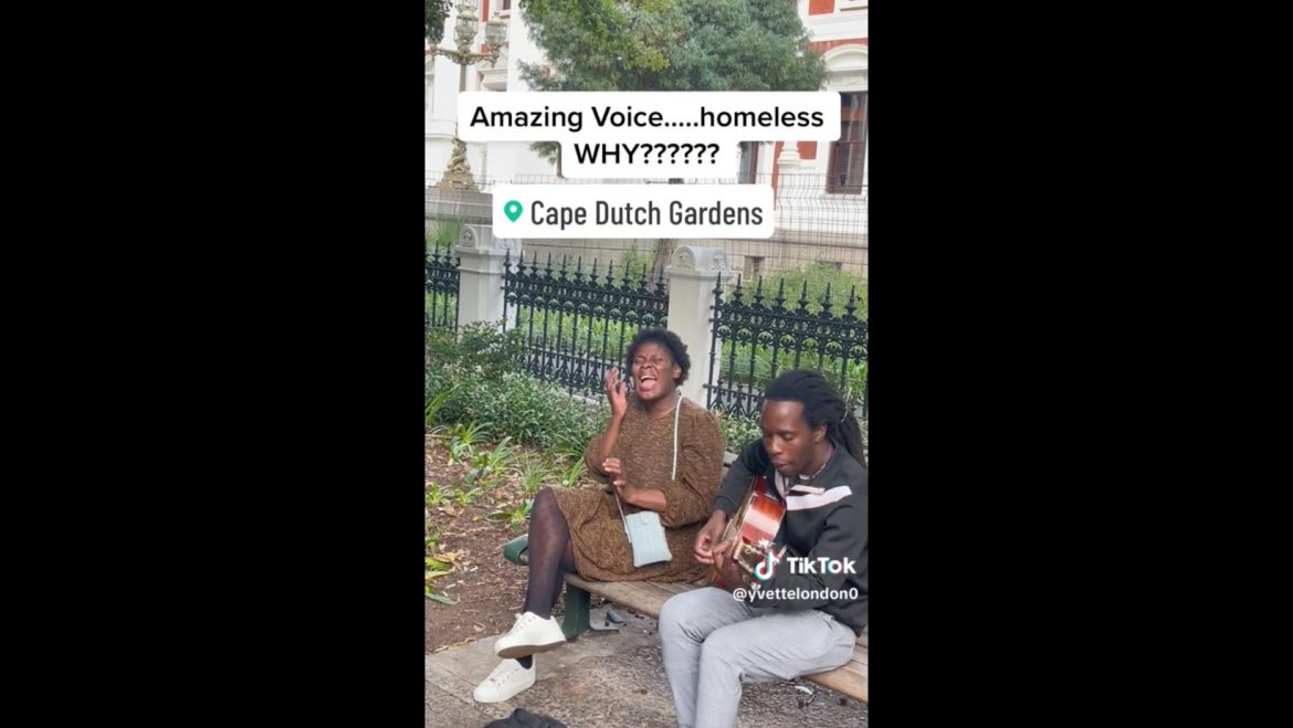 WATCH: Homeless woman warms the hearts of SA with her sublime voice
